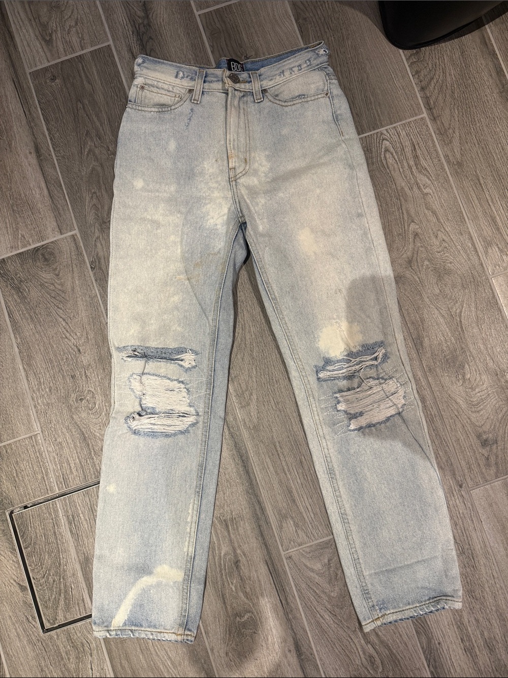 BDG Light Wash Distressed Boyfriend Jeans